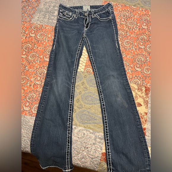L.A. Idol USA Bootcut Mid Rise Jeans - Picture 1 of 4